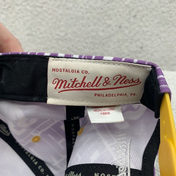 Mitchell & Ness Purple and Yellow Lakers Hat - Picture 10 of 13